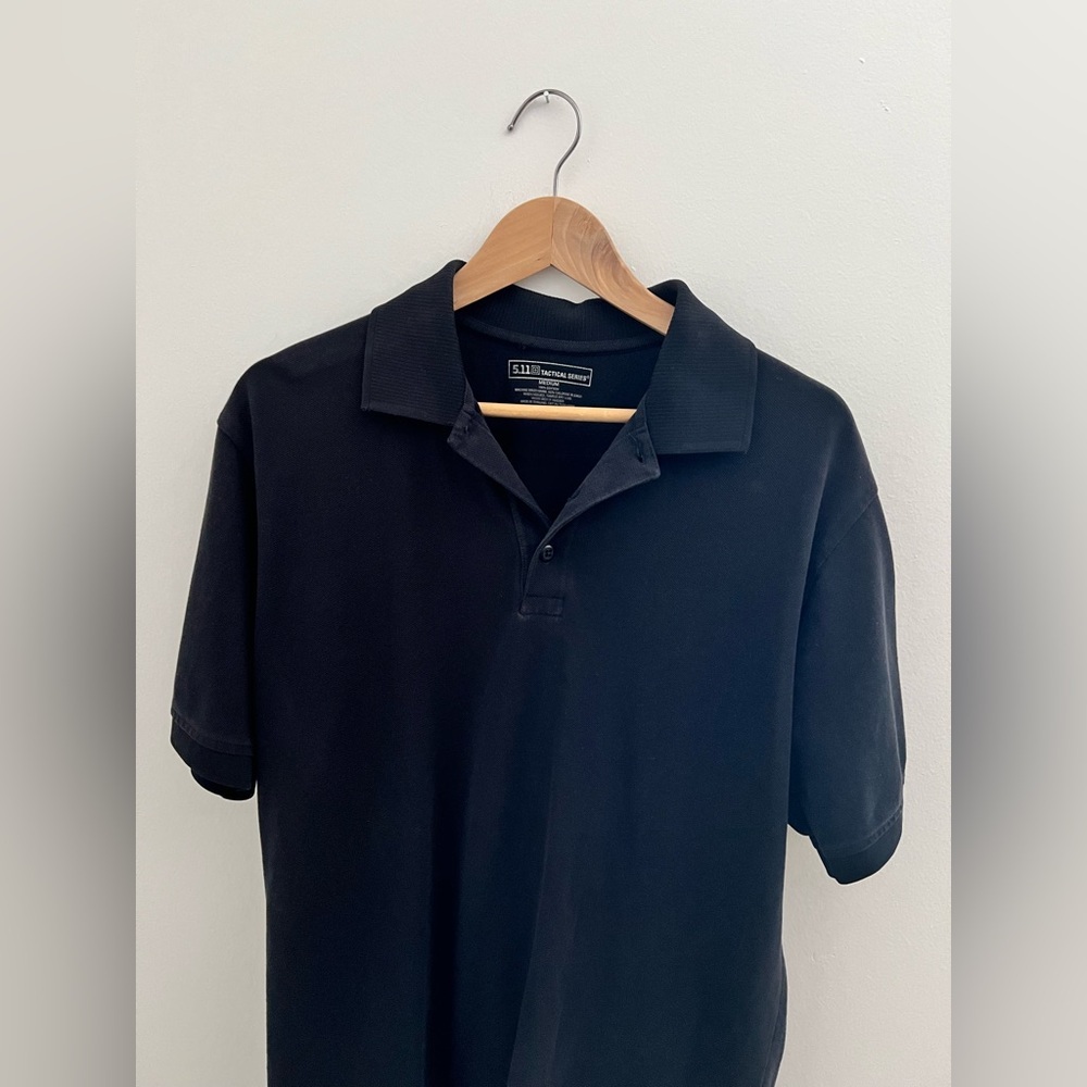 5.11 Tactical Black Polo Shirt - Picture 2 of 5